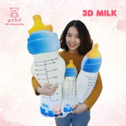 Gối Ôm 3D Hình Bình Sữa - Gấu Bông Bình Sữa Cho Bé