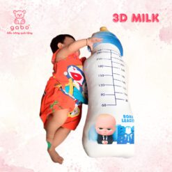 Gối Ôm 3D Hình Bình Sữa - Gấu Bông Bình Sữa Cho Bé