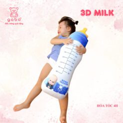 Gối Ôm 3D Hình Bình Sữa - Gấu Bông Bình Sữa Cho Bé