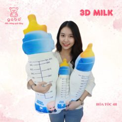 Gối Ôm 3D Hình Bình Sữa - Gấu Bông Bình Sữa Cho Bé