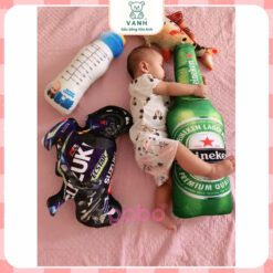 Gấu Bông 3D hình Chai Bia - Gấu Bông hình Chai Bia Heniken