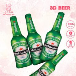 Gấu Bông 3D hình Chai Bia - Gấu Bông hình Chai Bia Heniken
