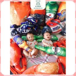 Gấu Bông 3D hình Chai Bia - Gấu Bông hình Chai Bia Heniken