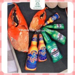 Gấu Bông 3D hình Chai Bia - Gấu Bông hình Chai Bia Heniken