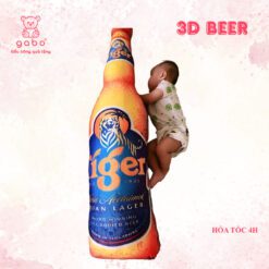 Gối ôm 3d Bia Tiger, Gấu Bông Chai Bia