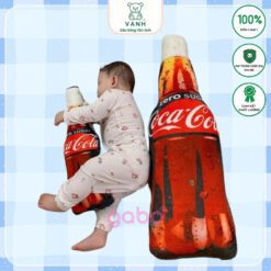 Gấu Bông 3D Hình Chai Coca - Gối Ôm 3D Chai Coca