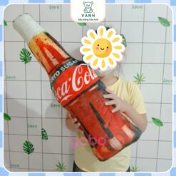 Gấu Bông 3D Hình Chai Coca - Gối Ôm 3D Chai Coca
