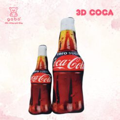 Gấu Bông 3D Hình Chai Coca - Gối Ôm 3D Chai Coca