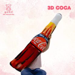 Gấu Bông 3D Hình Chai Coca - Gối Ôm 3D Chai Coca
