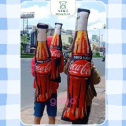 Gấu Bông 3D Hình Chai Coca - Gối Ôm 3D Chai Coca