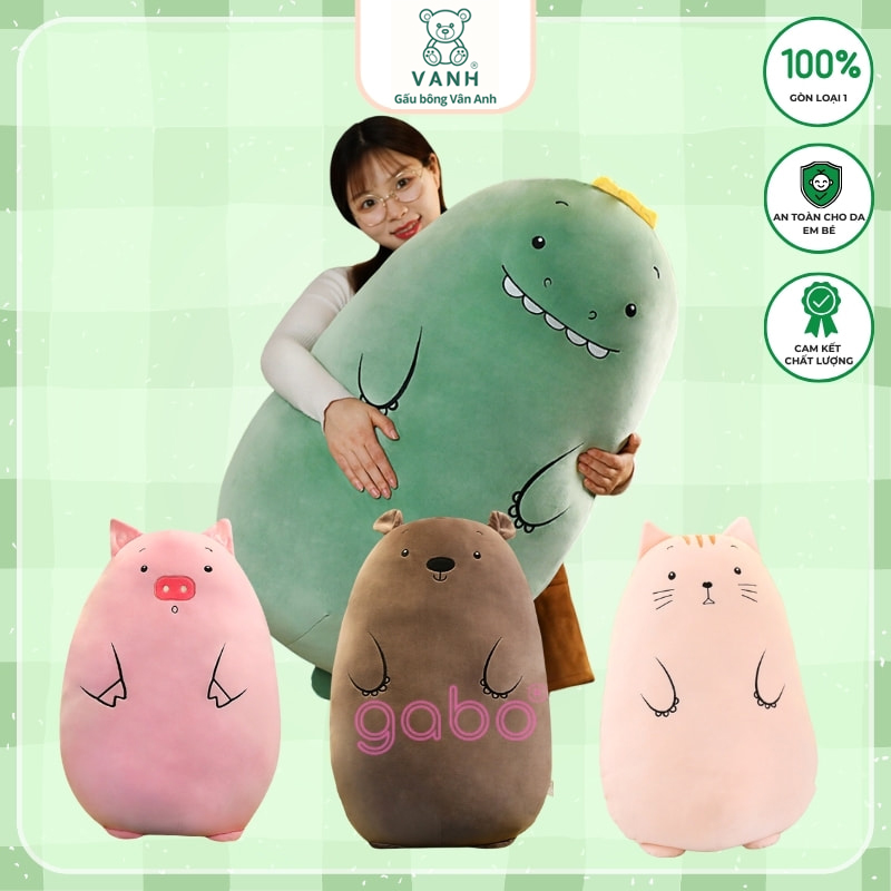 Gấu Bông Animal Size 50 Béo Ú Cute - Gối Ôm Animal 9 Gấu Bông Animal Size 50 Béo Ú Cute - Gối Ôm Animal