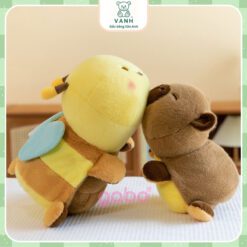 Gấu Bông Capybara Lộn Ong Vàng 2in1 5 Gấu Bông Capybara Lộn Ong Vàng 2in1