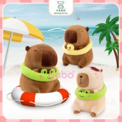 Capybara Mặc Đồ Đi Biển - Capybara Phao Vịt Đeo Kính