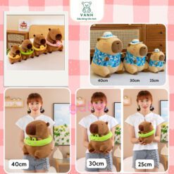 Capybara Mặc Đồ Đi Biển - Capybara Phao Vịt Đeo Kính