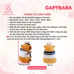 Gấu Bông Capybara Thủy Thủ - Chuột Lang Thủy Thủ Chỉ 1xx