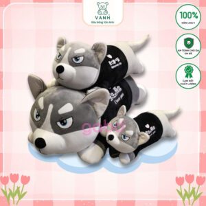 Gấu Bông Chó Husky - Chó Ngáo Size 1M5, Hướng Dẫn Chọn Kích Thước Gấu Bông Chó Husky Phù Hợp