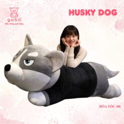Gấu Bông Chó Husky - Chó Ngáo Size 1M5, Hướng Dẫn Chọn Kích Thước Gấu Bông Chó Husky Phù Hợp