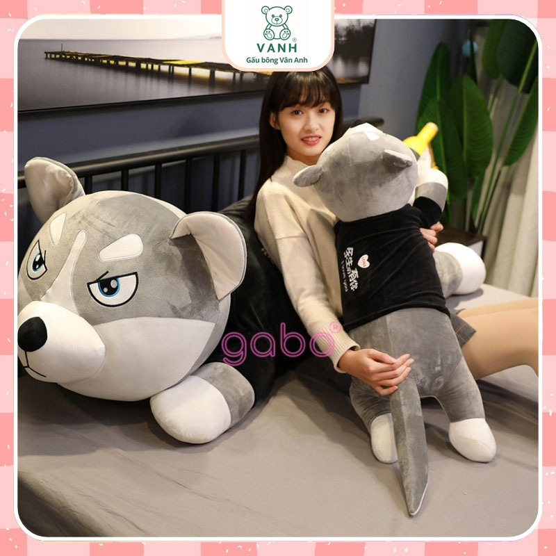 Gấu Bông Chó Husky - Chó Ngáo Size 1M5 - Chó Sói Ngáo Đáng Yêu 13 Gấu Bông Chó Husky - Chó Ngáo Size 1M5