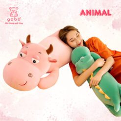 Gấu nhồi bông Chó Mũi Tim, Gối ôm Cún có mềm cho bé