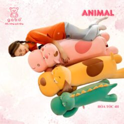 Gấu nhồi bông Chó Mũi Tim, Gối ôm Cún có mềm cho bé