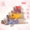 Gấu Bông Chó Pug Nằm cao cấp , Gối ôm chó pulldog mặt nhăn