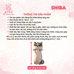 Gấu Bông Chó Shiba Đứng Lông Mịn - Chó Shiba Đứng