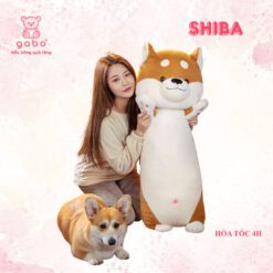 Gấu Bông Chó Shiba Đứng Lông Mịn - Chó Shiba Đứng