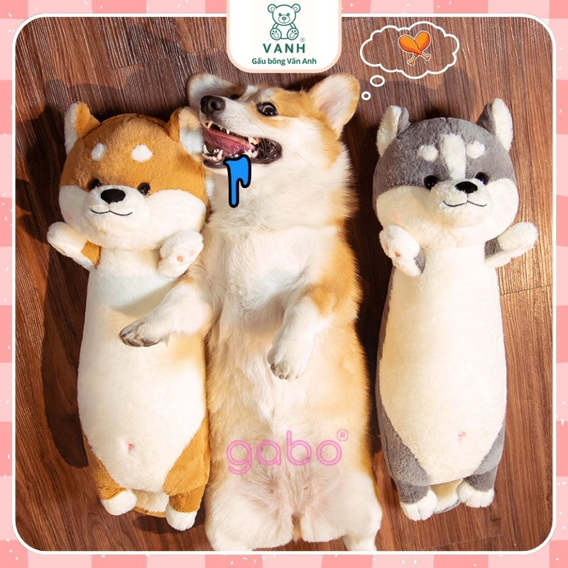 Xưởng sản xuất kinh doanh thú bông quà tặng Quảng Châu cao cấp Gấu Bông Chó shiba đứng Lông mịn