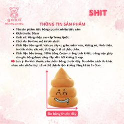 Gấu Bông Cục Shit Nhiều Biểu Cảm K3T3
