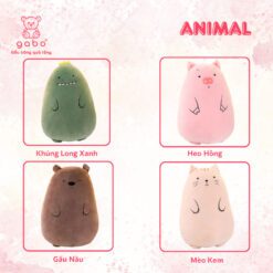 Gấu Bông Animal Size 50 Béo Ú Cute - Gối Ôm Animal