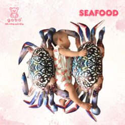 Gối Ôm 3D Tôm, Con Cua Hoàng Đế, Tôm Hùm Alaska - Gối Ôm Cho Bé Ngủ