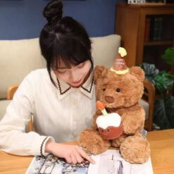 Gấu Bông Teddy Ôm Bánh Sinh Nhật 2 Gấu Bông Teddy Ôm Bánh Sinh Nhật