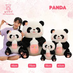 Gấu Bông Gấu trúc Ôm Bình Sữa, Pan Da Cầm Bình Sữa 4 Gấu Panda Ôm Bình Sữa - Gấu Trúc Ôm Bình Sữa