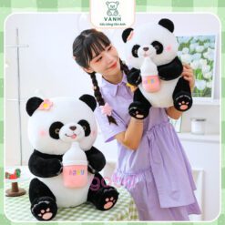 Gấu Bông Gấu trúc Ôm Bình Sữa, Pan Da Cầm Bình Sữa 6 Gấu Panda Ôm Bình Sữa - Gấu Trúc Ôm Bình Sữa