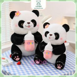Gấu Bông Gấu trúc Ôm Bình Sữa, Pan Da Cầm Bình Sữa 2 Gấu Panda Ôm Bình Sữa - Gấu Trúc Ôm Bình Sữa