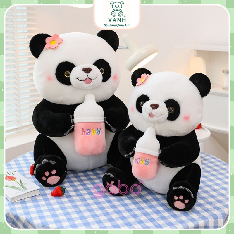 Gấu Bông Gấu trúc Ôm Bình Sữa, Pan Da Cầm Bình Sữa 12 Gấu Panda Ôm Bình Sữa - Gấu Trúc Ôm Bình Sữa