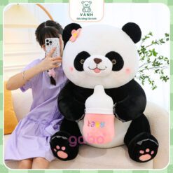 Gấu Bông Gấu trúc Ôm Bình Sữa, Pan Da Cầm Bình Sữa 4 Gấu Panda Ôm Bình Sữa - Gấu Trúc Ôm Bình Sữa