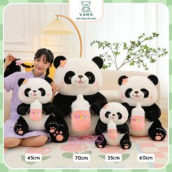 Gấu Bông Gấu trúc Ôm Bình Sữa, Pan Da Cầm Bình Sữa 3 Gấu Panda Ôm Bình Sữa - Gấu Trúc Ôm Bình Sữa