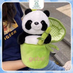 Gấu Bông Capybara Trong Ống Tre 2in1 - Gấu Trúc Ống Tre 3 Gấu Bông Capybara Trong Ống Tre 2in1 - Gấu Trúc Ống Tre