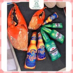 Gối ôm 3d Bia Tiger, Gấu Bông Chai Bia