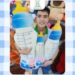 Gối Ôm 3D Hình Bình Sữa - Gấu Bông Bình Sữa