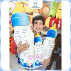 Gối Ôm 3D Hình Bình Sữa - Gấu Bông Bình Sữa