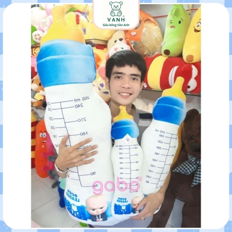 Gối Ôm 3D Hình Bình Sữa - Gấu Bông Bình Sữa Cho Bé 10 Gối Ôm 3D Hình Bình Sữa - Gấu Bông Bình Sữa
