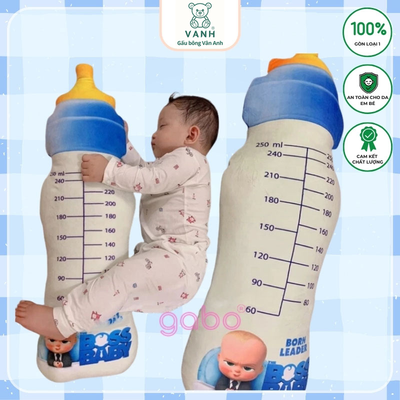 Gối Ôm 3D Hình Bình Sữa - Gấu Bông Bình Sữa Cho Bé 8 Gối ôm 3d hình bình sữa, Gấu Bông Bình sữa cho bé