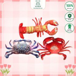 Gối Ôm 3D Con Cua - Gối Ôm Cho Bé Ngủ