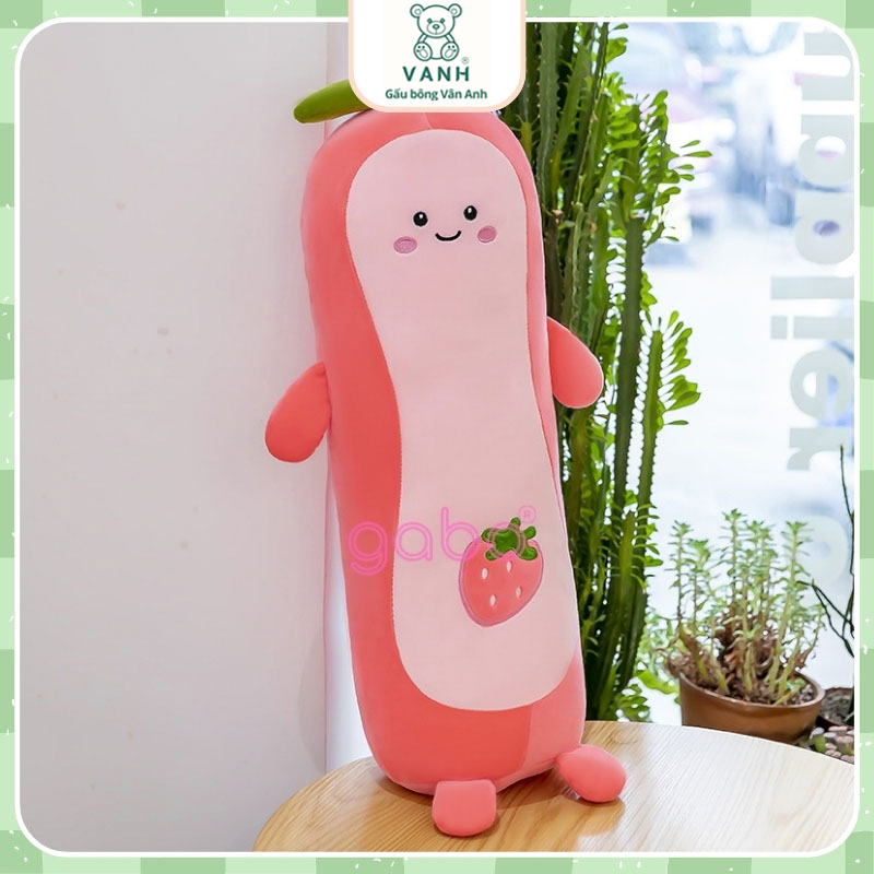 Xưởng sản xuất kinh doanh thú bông quà tặng Quảng Châu cao cấp Gối Ôm Quả Đào - Gấu Bông Trái Đào