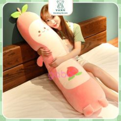 Gối Ôm Quả Đào - Gấu Bông Trái Đào - Gối ôm 1 mét 4 Gối Ôm Quả Đào - Gấu Bông Trái Đào