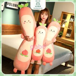 Gối Ôm Quả Đào - Gấu Bông Trái Đào - Gối ôm 1 mét 3 Gối Ôm Quả Đào - Gấu Bông Trái Đào