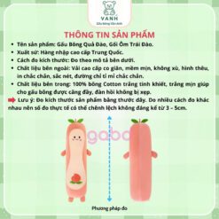 Gối Ôm Quả Đào - Gấu Bông Trái Đào - Gối ôm 1 mét 8 Gối Ôm Quả Đào - Gấu Bông Trái Đào