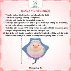 Gấu Bông Heo Cá Đuối Cute - Heo Lulu Cosplay Cá Đuối